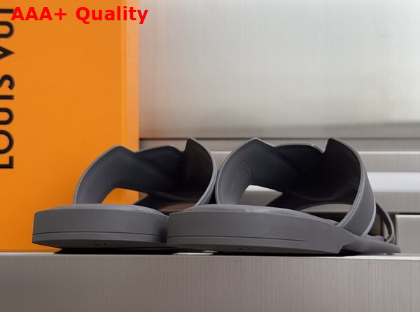 LV Oasis Mule in Grey Grained Calf Leather Replica