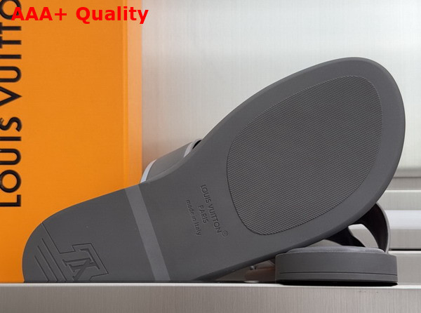 LV Oasis Mule in Grey Grained Calf Leather Replica