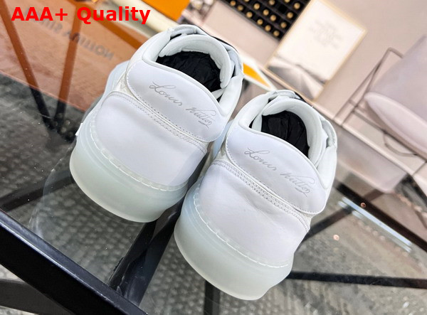 LV Ollie Richelieu White Monogram Embossed Grained Calf Leather Replica
