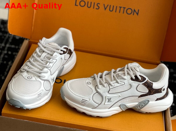 LV Olympia Sneaker Blanc Mix of Materials 1AHOEX Replica
