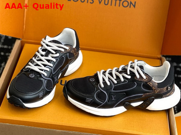 LV Olympia Sneaker Noir Mix of Materials 1AHOFD Replica