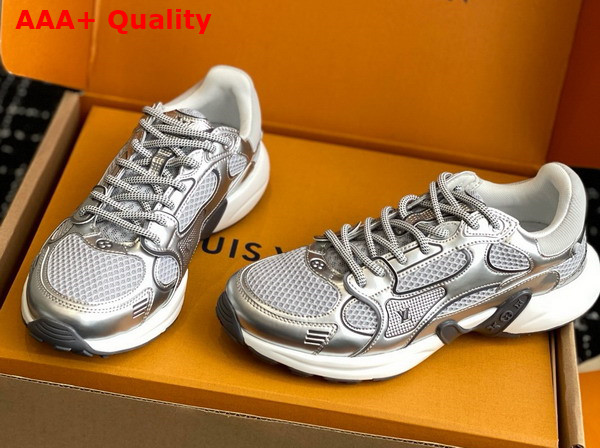 LV Olympia Sneaker Silver Mix of Materials 1AHOI1 Replica