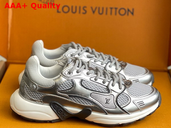 LV Olympia Sneaker Silver Mix of Materials 1AHOI1 Replica