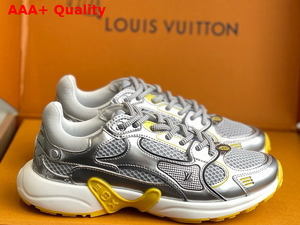 LV Olympia Sneaker Silver and Yellow Mix of Materials 1AHOVW Replica