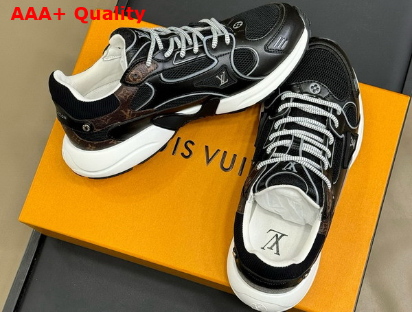 LV Olympia Sneaker in Black Mix of Materials 1AHOFD Replica