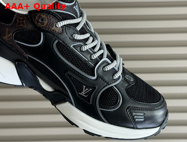 LV Olympia Sneaker in Black Mix of Materials 1AHOFD Replica