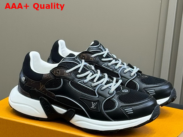 LV Olympia Sneaker in Black Mix of Materials 1AHOFD Replica