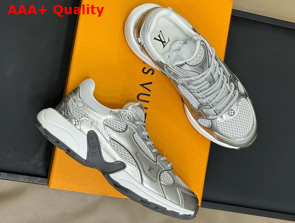 LV Olympia Sneaker in Silver Mix of Materials 1AHOI1 Replica