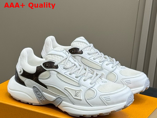 LV Olympia Sneaker in White Mix of Materials 1AHOEX Replica