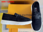 LV Pacific Loafer in Black Suede Calf Leather Replica