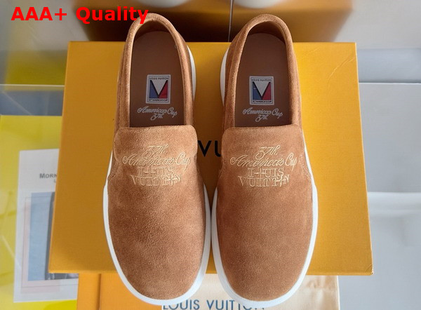 LV Pacific Loafer in Tobacco Suede Calf Leather 1ACFAF Replica
