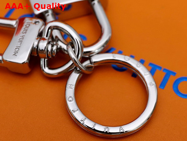 LV Padlock Key Holder in Silver Replica