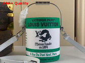 LV Paint Can Green Monogram Coated Canvas and Cowhide Leather M81592 Replica