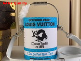 LV Paint Can Lagoon Coated Canvas and Cowhide Leather M81597 Replica