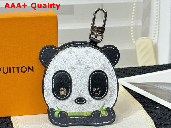 LV Panda Bag Charm in White Monogram Coated Canvas M03397 Replica