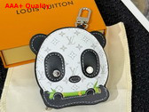 LV Panda Bag Charm in White Monogram Coated Canvas M03397 Replica