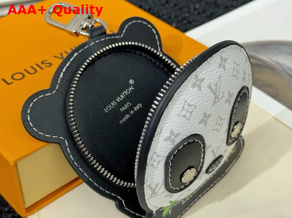 LV Panda Bag Charm in White Monogram Coated Canvas M03397 Replica