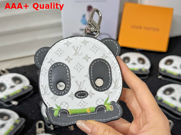 LV Panda Bag Charm in White Monogram Coated Canvas M03397 Replica