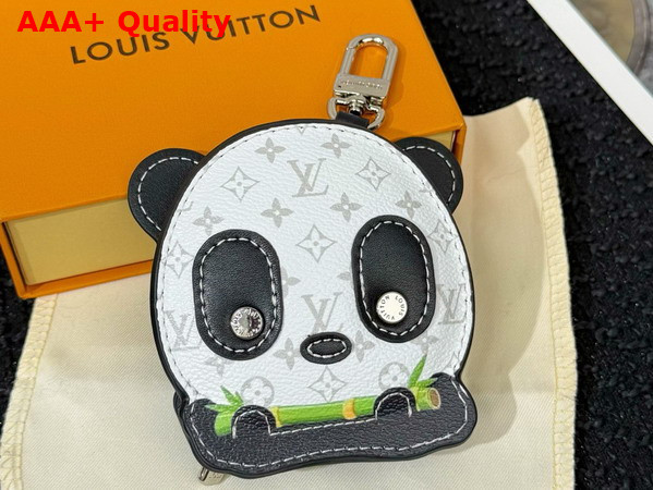 LV Panda Bag Charm in White Monogram Coated Canvas M03397 Replica