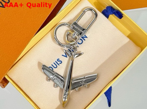 LV Plane Key Holder and Bag Charm in Gold Toned Metal M02542 Replica