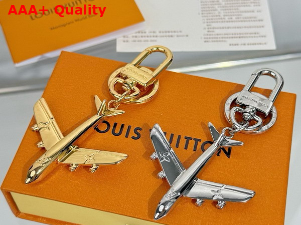 LV Plane Key Holder and Bag Charm in Gold Toned Metal M02542 Replica