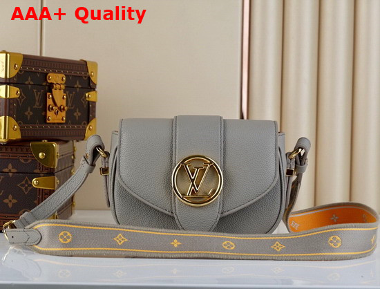 LV Pont 9 Soft PM Gris Calfskin M58728 Replica