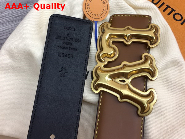 LV Ranch 40mm Reversible Belt in Brown Calf Leather M8468U Replica
