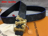 LV Ranch 40mm Reversible Belt in Monogram Eclipse Canvas Replica