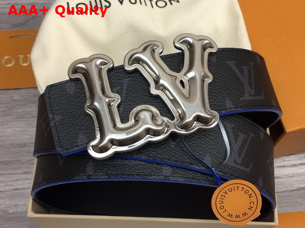 LV Ranch 40mm Reversible Belt in Monogram Eclipse Canvas Replica
