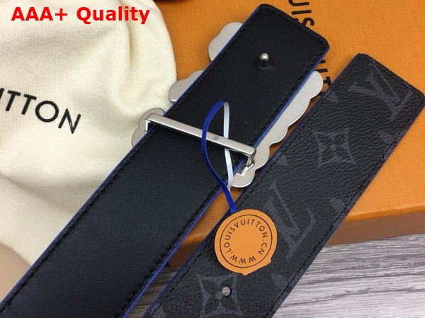 LV Ranch 40mm Reversible Belt in Monogram Eclipse Canvas Replica