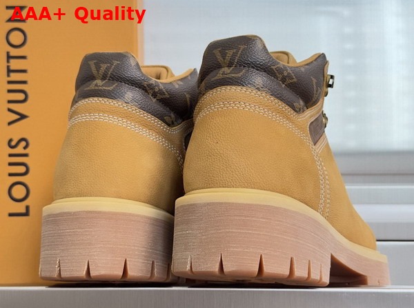 LV Remix Ankle Boot in Beige Nubuck Calf Lather 1AIZLT Replica