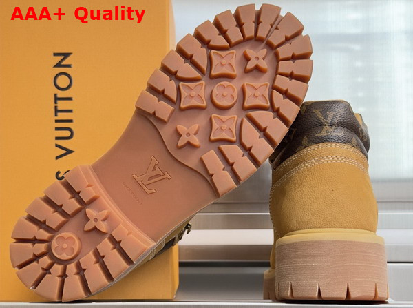 LV Remix Ankle Boot in Beige Nubuck Calf Lather 1AIZLT Replica
