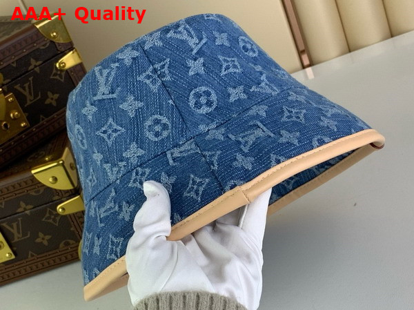 LV Remix Bucket Hat in Denim Blue Monogram Denim M7279M Replica