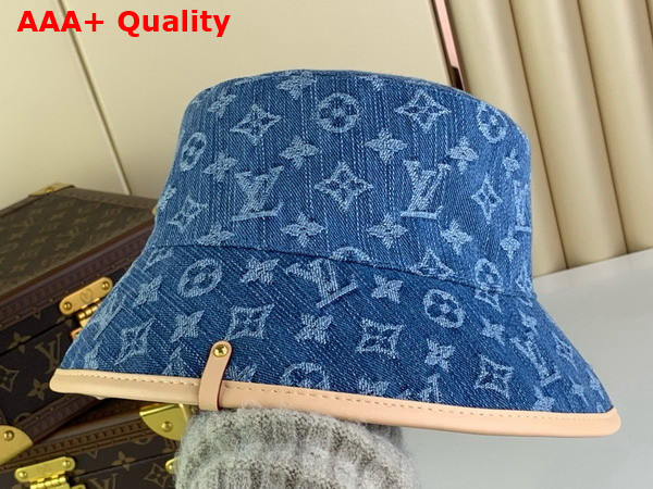 LV Remix Bucket Hat in Denim Blue Monogram Denim M7279M Replica