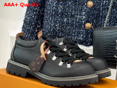 LV Remix Derby in Black Plain Calf Leather 1AIJ63 Replica