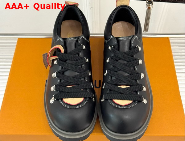 LV Remix Derby in Black Plain Calf Leather 1AIJ63 Replica