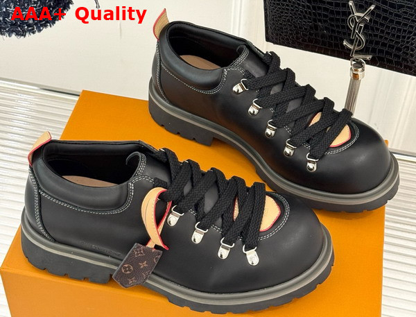 LV Remix Derby in Black Plain Calf Leather 1AIJ63 Replica