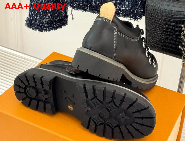 LV Remix Derby in Black Plain Calf Leather 1AIJ63 Replica