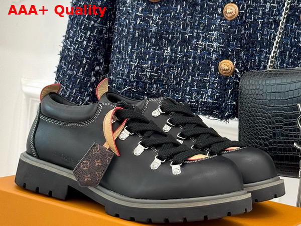 LV Remix Derby in Black Plain Calf Leather 1AIJ63 Replica