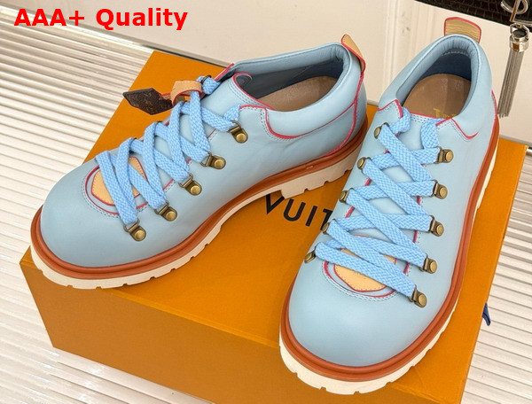 LV Remix Derby in Blue Plain Calf Leather 1AIJ93 Replica