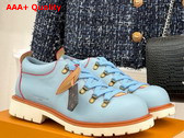 LV Remix Derby in Blue Plain Calf Leather 1AIJ93 Replica