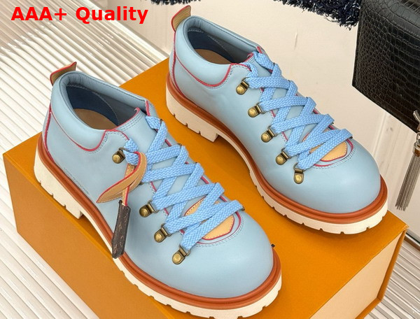 LV Remix Derby in Blue Plain Calf Leather 1AIJ93 Replica