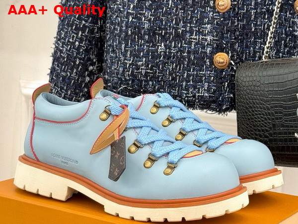 LV Remix Derby in Blue Plain Calf Leather 1AIJ93 Replica