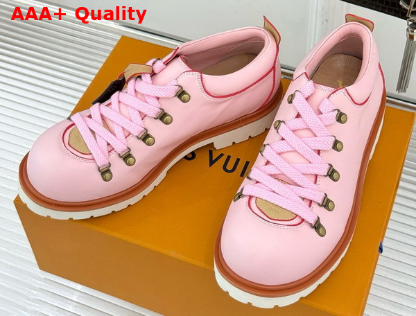 LV Remix Derby in Pink Plain Calf Leather 1AIJAN Replica