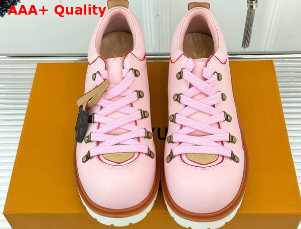 LV Remix Derby in Pink Plain Calf Leather 1AIJAN Replica