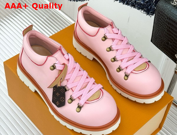 LV Remix Derby in Pink Plain Calf Leather 1AIJAN Replica
