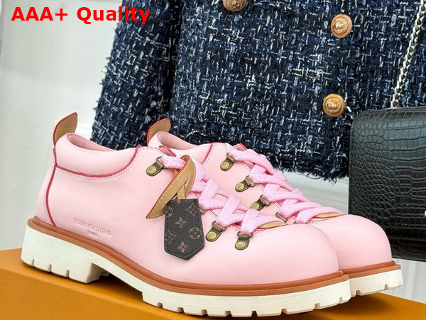 LV Remix Derby in Pink Plain Calf Leather 1AIJAN Replica