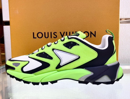 LV Runner Tatic Sneaker Green Mix of Materials Replica