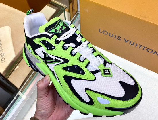 LV Runner Tatic Sneaker Green Mix of Materials Replica