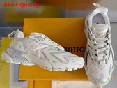 LV Runner Tatic Sneaker in Beige Metallic Canvas and Mesh 1AARK0 Replica